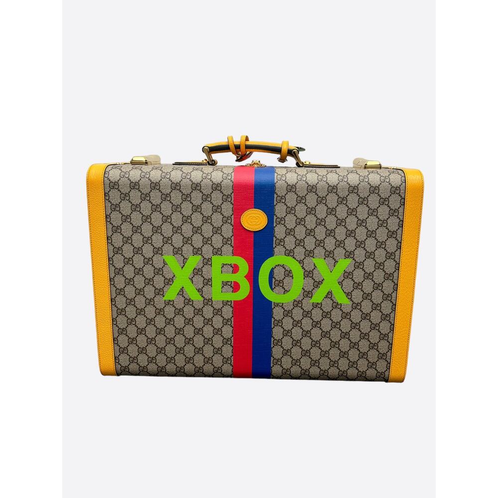 Gucci Xbox Monogram Suitcase & Xbox